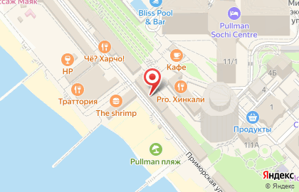 Магазин курортных товаров в Центральном районе на карте