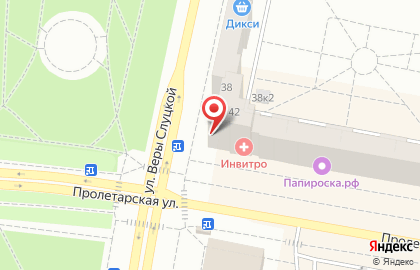 Салон оптики Счастливый Взгляд на Пролетарской улице на карте