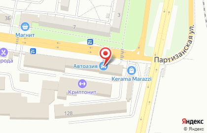 Магазин автозапчастей для иномарок Автоазия на улице 3 Интернационала на карте