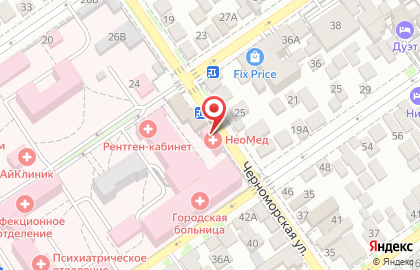 Медицинский диагностический центр НеоМед на Черноморской улице в Анапе на карте