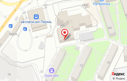 Управление Пенсионного фонда РФ г. Перми в Свердловском районе на карте