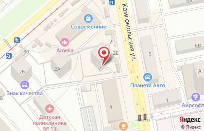 Ифтэк на Комсомольской на карте