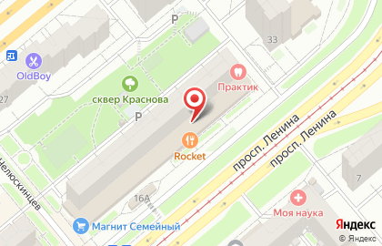 Банкомат Банк Петрокоммерц на проспекте Ленина на карте