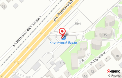 Торговая компания Кирпич Эксперт на улице Антонова-Овсеенко на карте