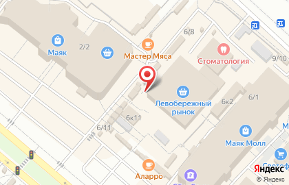 Киоск фастфудной продукции на проспекте Комарова на карте