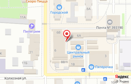 Магазин сантехники и хозяйственных товаров на Октябрьской улице на карте
