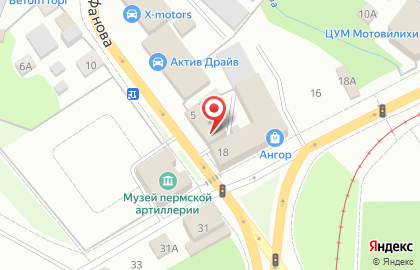 Магазин печей и дымоходов в Мотовилихинском районе на карте