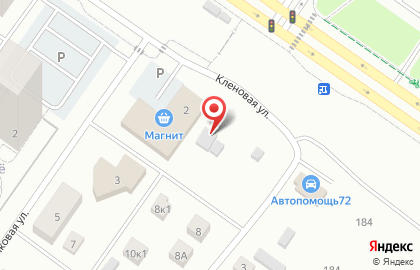 Служба эвакуации и техпомощи на дороге Автодруг на Кленовой улице на карте