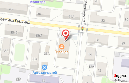Аптечный пункт Апрель на улице Академика Губкина на карте