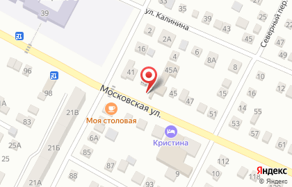 Кафе быстрого питания на Московской улице на карте
