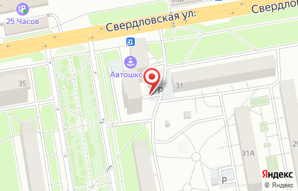 Продуктовый магазин на Свердловской на карте