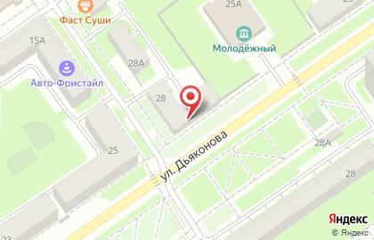 Розничный магазин цветов База Цветов 24 в Автозаводском районе на карте