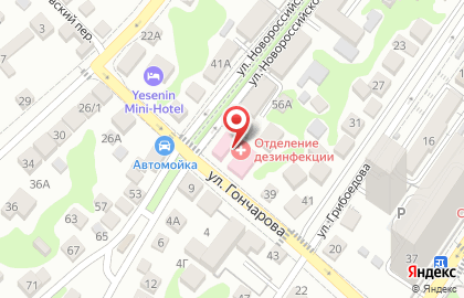 Дезинфекционная станция Инфекционная больница №3 на улице Новороссийской Республики на карте