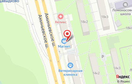 Супермаркет Магнит в Москве на карте
