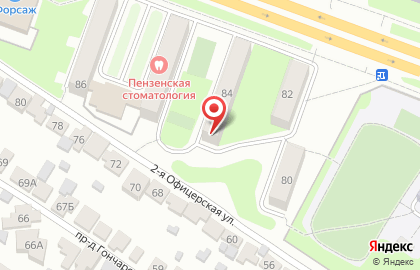 Продуктовый магазин в Октябрьском районе на карте