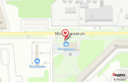 Дискаунтер Пятёрочка в Новомосковске на карте