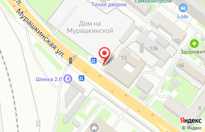 Киоск по продаже фруктов и овощей на Мурашкинской улице на карте