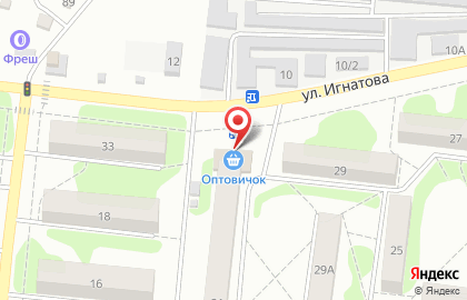 Мини-маркет Оптовичок в Советском районе на карте