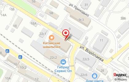 Дальтех на улице Воропаева на карте