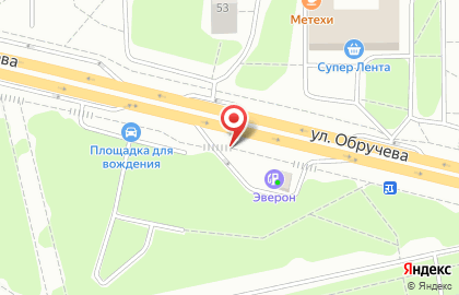 АЗС Ойл-Траст на улице Обручева на карте