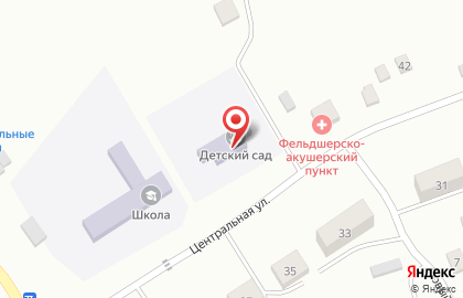 Детский сад с. Гаровка-1 на Центральной улице на карте