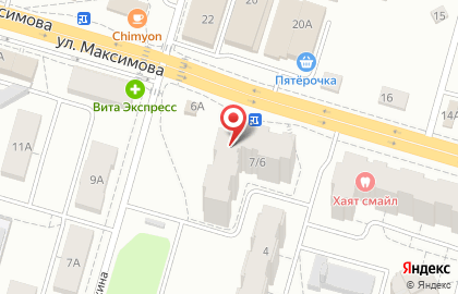 Автошкола Альбатрос на улице Максимова на карте