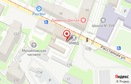 Управление МВД России по Фрунзенскому району на карте