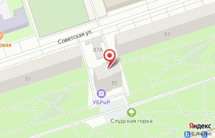 ОАО Банкомат, Уральский банк реконструкции и развития на Петропавловской улице на карте