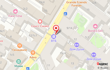 Банкомат ВТБ в Москве на карте