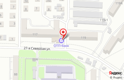 Банкомат ОТП банк на 27-ой Северной улице на карте