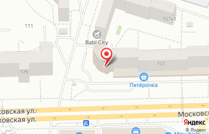 Выездная химчистка мебели Капля на Московской улице на карте