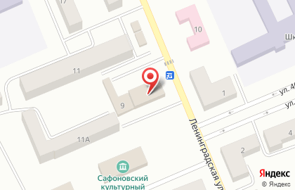 Супермаркет Дикси на улице Ленинградской на карте