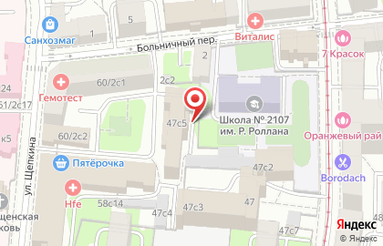 ТТК на улице Гиляровского на карте