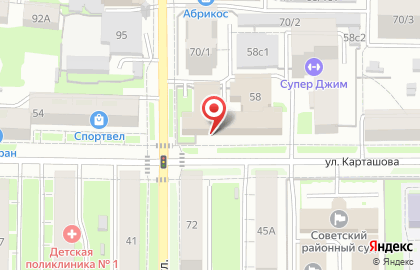 Отделение по Томской области Сибирского главного управления Центрального банка Российской Федерации на карте
