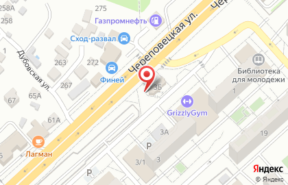 Фаэтон на Череповецкой улице на карте
