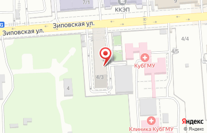 Южный институт кадрового обеспечения на Зиповской улице на карте