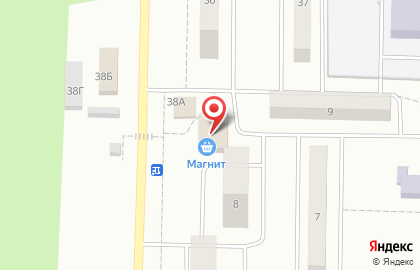 Супермаркет Магнит в 1-м квартале на карте