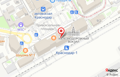 Компания Хотдогофф на Привокзальной площади на карте