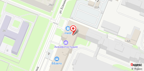 Автосервис Вилгуд на улице Есенина на карте