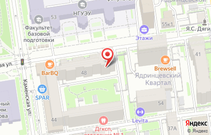 Имидж-студия Преображение на Ядринцевской улице на карте