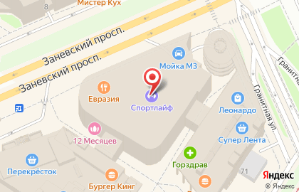 Барбершоп TOPGUN на Заневском проспекте на карте