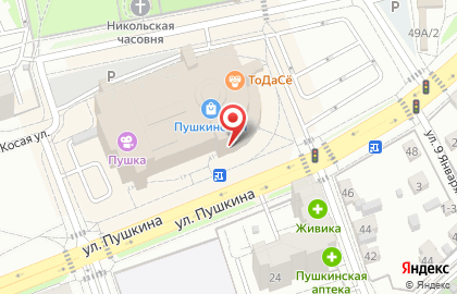 Банкомат СберБанк на улице Пушкина на карте