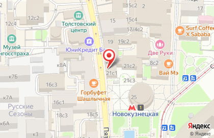Банкомат ВТБ на Пятницкой улице, 21 стр 1 на карте