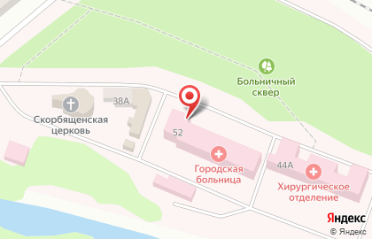 Волжская центральная городская больница на Советской улице, 44А на карте