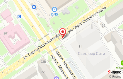 Пекарня Корица на проспекте Машиностроителей на карте