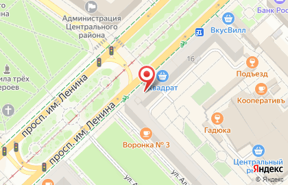 Салон обуви Chester в Центральном районе на карте