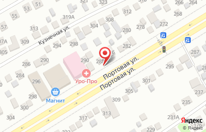 Ростовское Похоронное Бюро на Портовой улице на карте