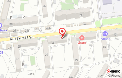 Торговая фирма Лечебная природа на Казахской улице на карте