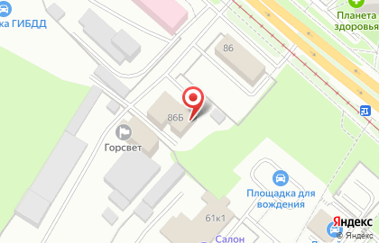 Квадрант в Свердловском районе на карте