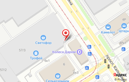 Мебельная компания Авангард в Октябрьском районе на карте